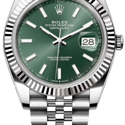 DateJust 41 126334 Clean Plus 1:1 Best Edition 904L Steel Green Stick Dial on Jubilee Bracelet DD3235 Super Clone